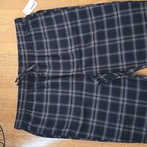 SONOMA BRAND MEN'S BIG & TALL BLACK PLAID FLANNEL PAJAMA BOTTOMS PANTS XXL